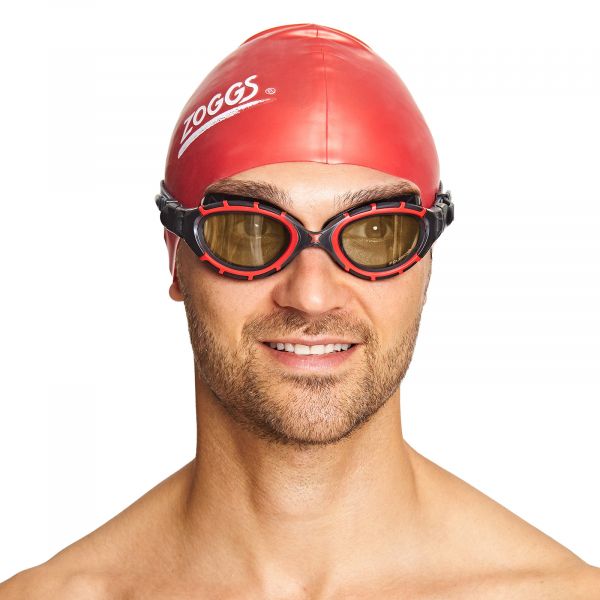 Окуляри для плавання Zoggs Predator Flex Polarized Ultra розмір S (чорно-червоний)