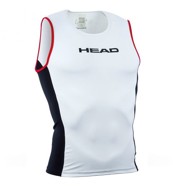 Майка для триатлона Head Tri Top (бело-черный)