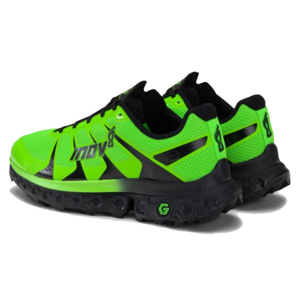 Кроссовки для трейла мужские Inov-8 TrailFly Ultra G 300 Max (зелёно-чёрный)