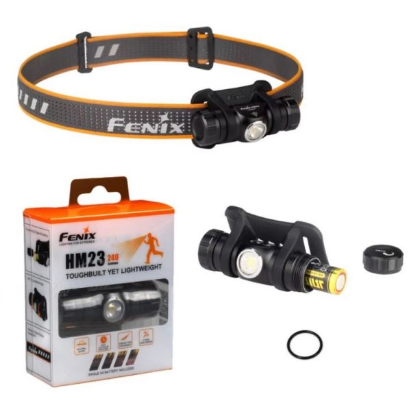 Фонарь налобный Fenix HM23 (черный)