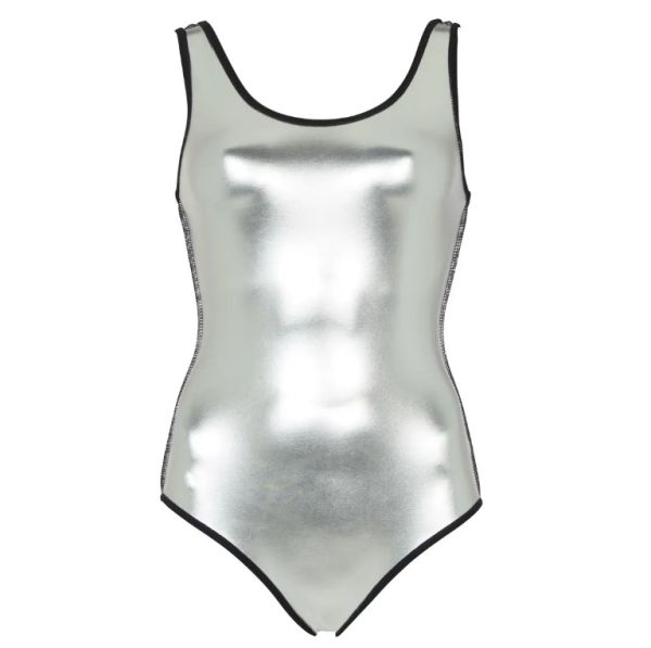Термо-купальник для бассейна и открытой воды Zoggs Scoopback Silver Lined (черный)