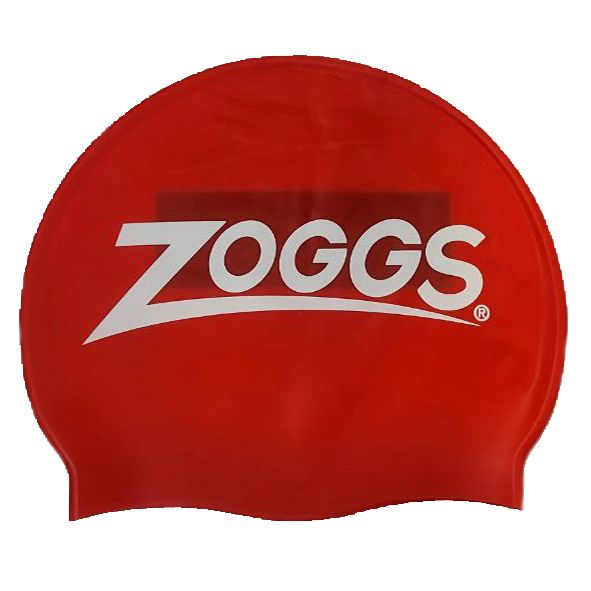 Шапочка для плавания Zoggs Silicone Cap с флагом Украины (красный)