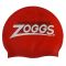 Шапочка для плавания Zoggs Silicone Cap с флагом Украины (красный)