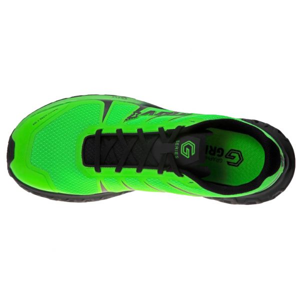 Кроссовки для трейла мужские Inov-8 TrailFly Ultra G 300 Max (зелёно-чёрный)