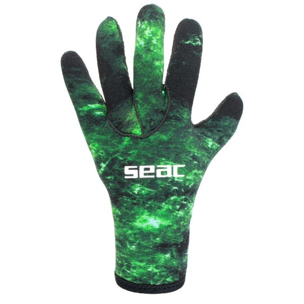 Рукавички для підводного полювання Seac Anatomic Camo Green 3,5 mm