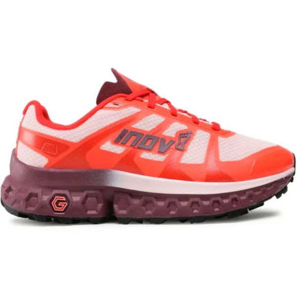 Кроссовки для трейла женские Inov-8 TrailFly Ultra G 300 Max (красно-белый)