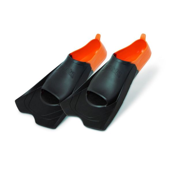 Ласти для плавання короткі Zoggs Short Blade Eco Fins (чорно-помаранчевий)
