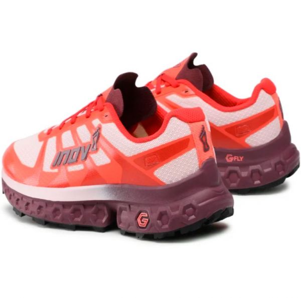 Кроссовки для трейла женские Inov-8 TrailFly Ultra G 300 Max (красно-белый)