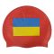 Шапочка для плавания Zoggs Silicone Cap с флагом Украины (красный)