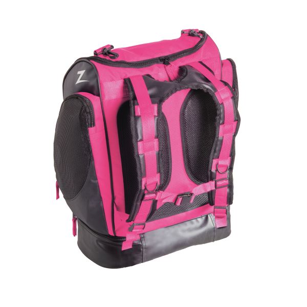 Сумка для бассейна Zoggs Tour Back Pack 40 L (черно-розовый)