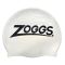 Шапочка для плавання Zoggs Silicone Cap з прапором України (білий)