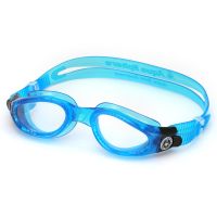 Очки для плавания Aqua Sphere Kaiman (голубой, прозрачные линзы)
