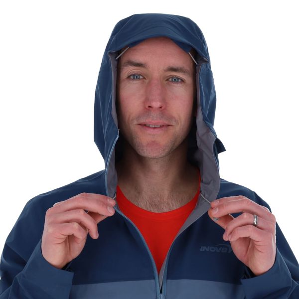 Куртка для бігу мембранна Inov-8 VentureLite Jacket FZ чоловіча (синій)