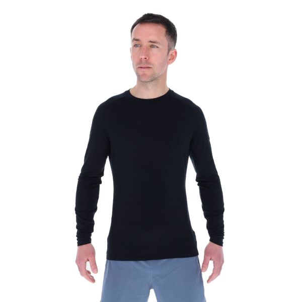 Термокофта для бігу Inov-8 Merino Long Sleeve T-Shirt чоловіча (чорний)