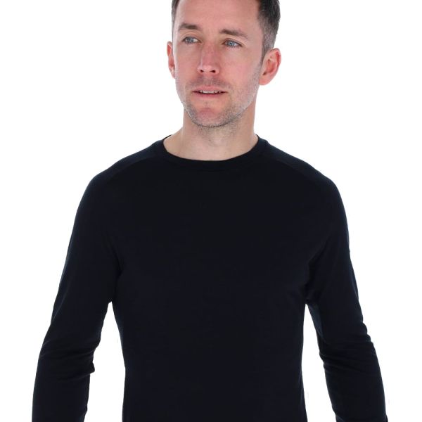 Термокофта для бігу Inov-8 Merino Long Sleeve T-Shirt чоловіча (чорний)