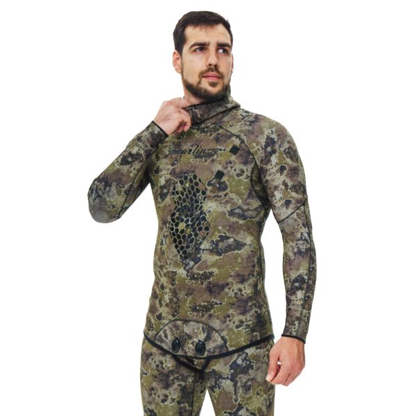 Гидрокостюм для подводной охоты Marlin Element Long John Green 5 мм