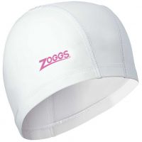 Шапочка для плавания Zoggs Nylon-Spandex PU Coated Cap (белый)