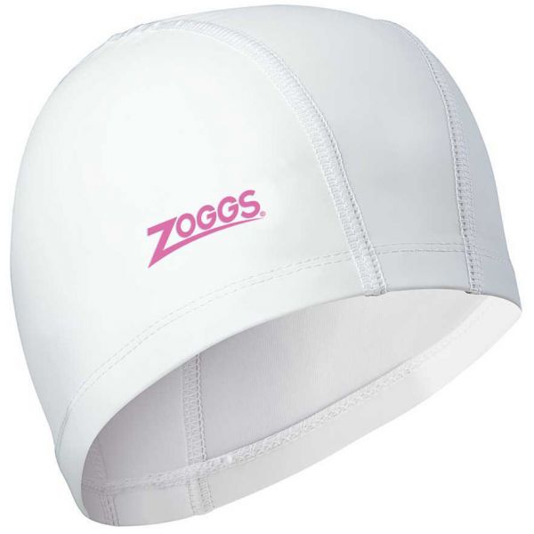 Шапочка для плавання Zoggs Nylon-Spandex PU Coated Cap (білий)