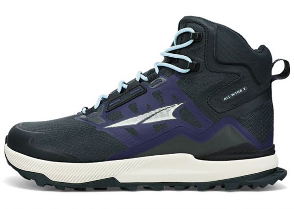 Кроссовки для трекинга женские высокие Altra Lone Peak ALL-WTHR Mid 2 мембранные (чёрный)