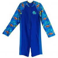 Костюм для плавання Zoggs Long Sleeve Shark дитячий лайкровий (синій)