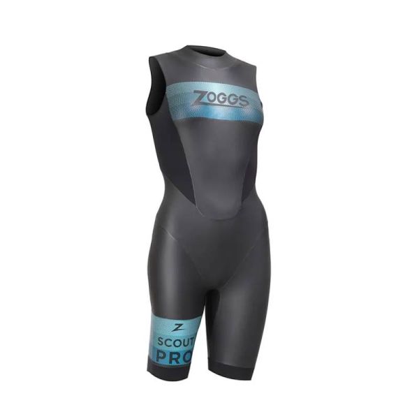 Гідрокостюм для триатлону Zoggs Sсout Pro Shorty 2,5 mm жіночий (чорно-блакитний)