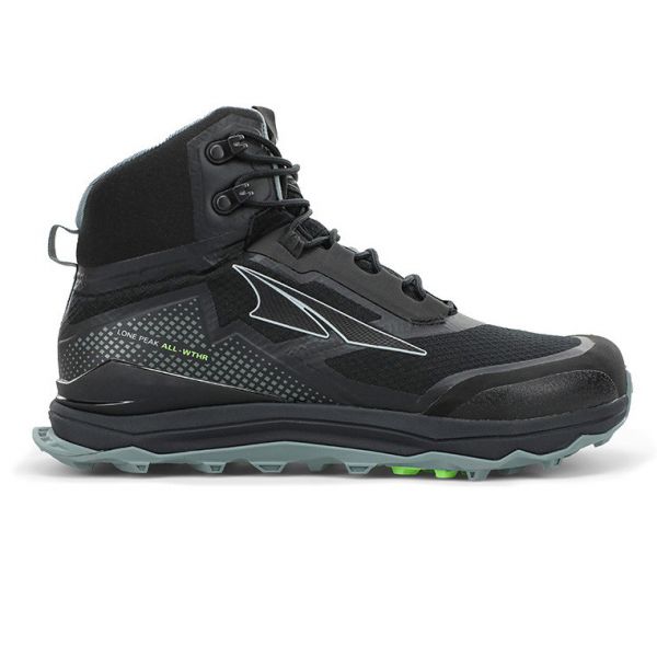 Кроссовки для трекинга женские высокие Altra Lone Peak ALL-WTHR Mid мембранные (чёрный)