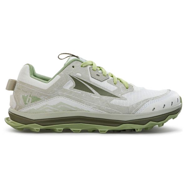 Кроссовки для бега женские Altra Lone Peak 6.0 (бело-зеленый)