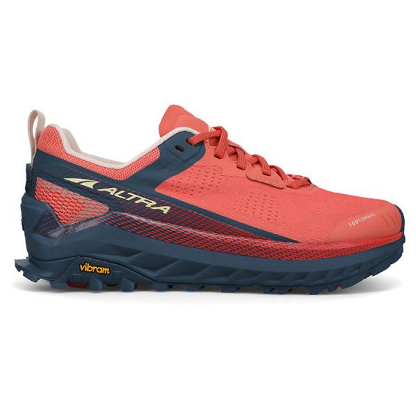 Кроссовки для трейла женские Altra Olympus 4.0 (сине-коралловый)