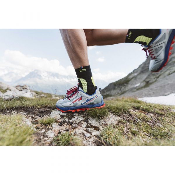 Кроссовки для трейла женские Altra Lone Peak Chamonix 4.5 (серо-синий)