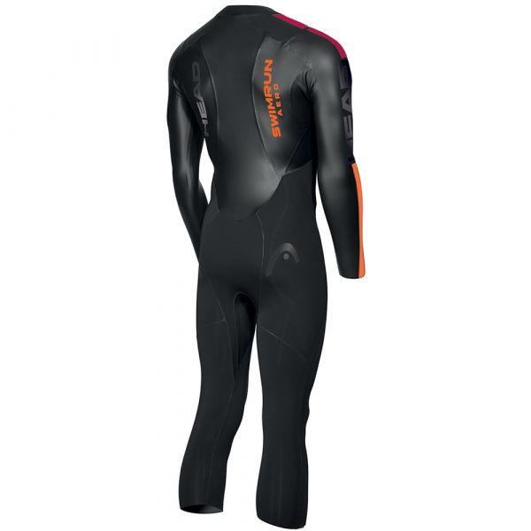 Гидрокостюм для свимрана Head Swimrun Aero 4.2.1.5 mm мужской (чёрно-оранжевый)