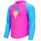 Реглан солнцезащитный Zoggs Long Sleeve Zip Sun Top детский (розовый)