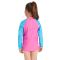 Реглан солнцезащитный Zoggs Long Sleeve Zip Sun Top детский (розовый)