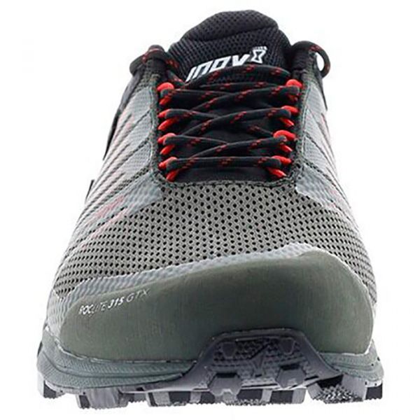 Кроссовки для бега мужские трейловые Inov-8 Roclite G 315 GTX мембранные (оливково-черный)