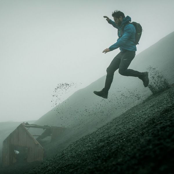 Кроссовки для трекинга мужские высокие Inov-8 Roclite Pro G 400 GTX мембранные (черный)