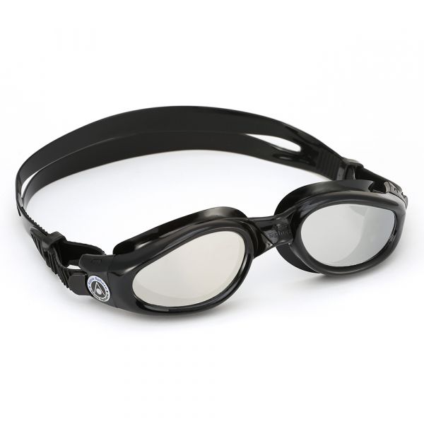 Очки для плавания Aqua Sphere Kaiman BLK L/Miror (чёрный, линзы зеркальные)