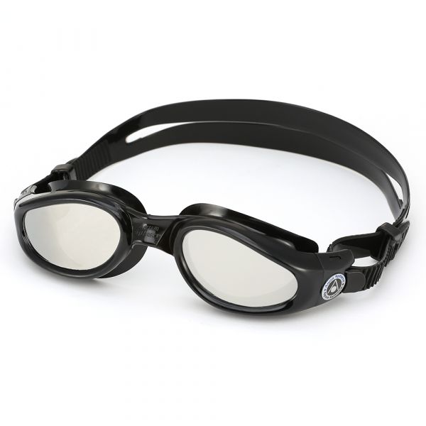 Очки для плавания Aqua Sphere Kaiman BLK L/Miror (чёрный, линзы зеркальные)