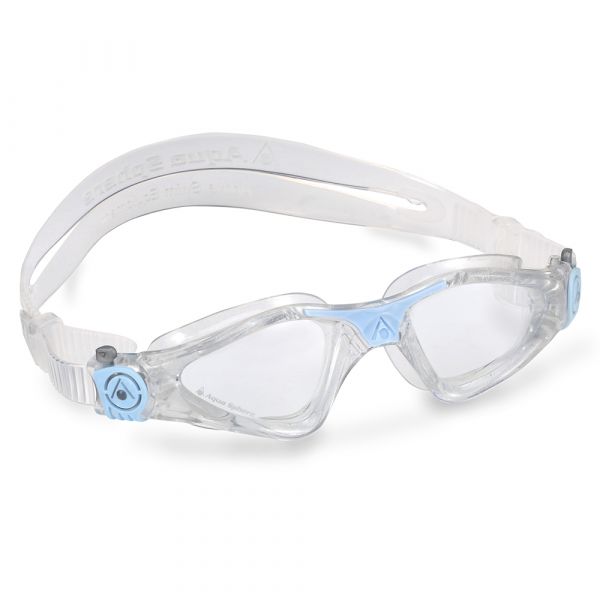 Очки для плавания Aqua Sphere Kayenne Lady (прозрачно-голубой, линзы прозрачные)