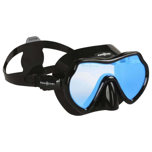 Маска для дайвінгу Aqua Lung Mistique DS (чорний, дзеркально-блакитні лінзи)