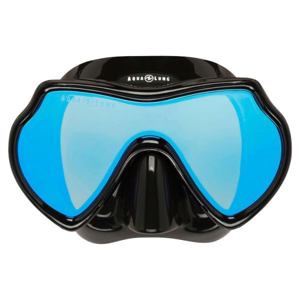 Маска для дайвінгу Aqua Lung Mistique DS (чорний, дзеркально-блакитні лінзи)