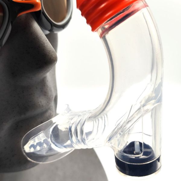 Фронтальная трубка Zoggs Centre Line Snorkel (черно-оранжевый)