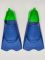 Ласти для плавання короткі Zoggs Short Blade Eco Fins 39/40 р. (синьо-зелений)