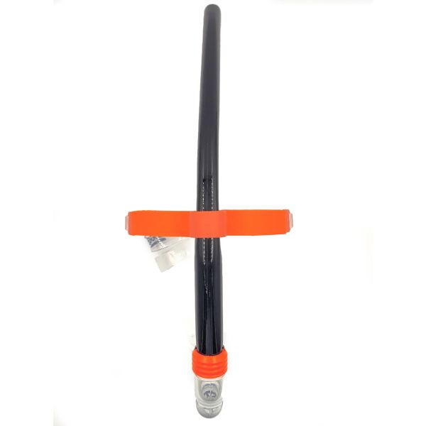 Фронтальная трубка Zoggs Centre Line Snorkel (черно-оранжевый)