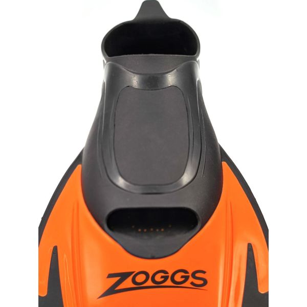 Ласты для плавания короткие Zoggs Energy (чёрно-оранжевый)