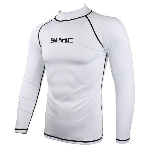 Реглан сонцезахисний Seac Rash Guard T-Sun чоловічий (біло-чорний)