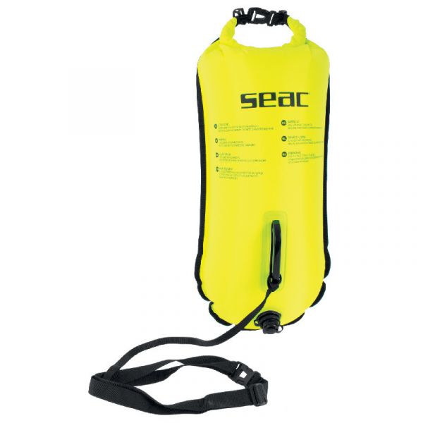 Буй для плавання Seac Safe Dry 28 L (жовтий)