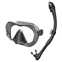 Набір для снорклінгу Seac Touch and Vortex Dry (чорний)