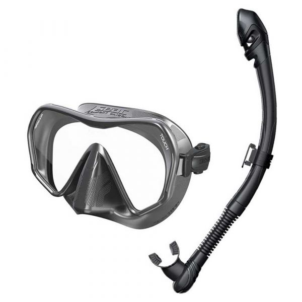 Набор для снорклинга Seac Touch and Vortex Dry (черный)