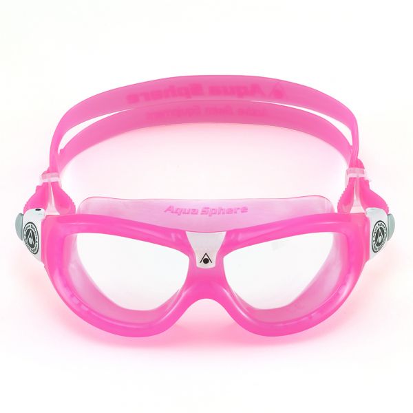 Очки-маска для плавания Aqua Sphere Seal Kid 2  3-6 лет (розовый, линзы прозрачные)
