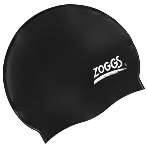 Шапочка для плавания Zoggs Silicone Cap (черный)