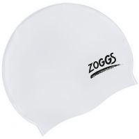 Шапочка для плавания Zoggs Silicone Cap V2 (белый)